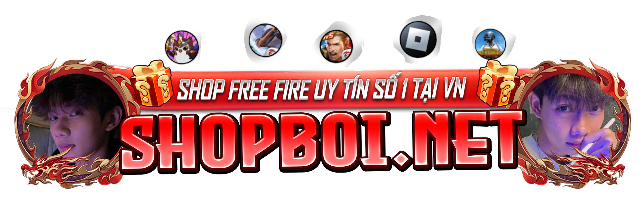 Logo Shopboi.net - Shop Nick Free Fire Chính Thức Của BOI